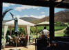 outside gazebo at annapurna winery cafe